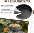 Joyfair Camping Cookware Set, 18Pcs Camping Cookware Mess Kit, Joyfair 7.8” Nonstick Camp Cooking Utensil Set (Pot, Pan, Kettle, Grill Grate)