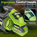 Dwarfuarm Cordless Leaf Blower with 715 CFM, 35, 000 RPM Brushless Motor, Lightweight Electric Blower with LCD & 3-Speed Modes