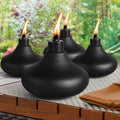 FAN-Torches Mosquito Repellent Outdoor Lantern, 4 Pack Table Top Torches, 24.5oz Citronella Torches for Outside, Decorative Tabletop Lantern for Yard