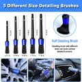 NIKCOSMK Car Cleaning Kit, 17pcs Car Detailing Kit Interior Cleaner, Car Interior Cleaning Kit with Handheld Car Vacuum, Car Detailing Brushes