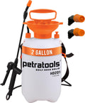 Petra Petratools 2 Gallon Pump Sprayer, HD201 Garden Sprayer for Weeds, Lawn Care & Pesticides, 52" Long Hose, 2 Nozzles & Easy Carry Handle