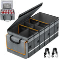 GDNasist Car Trunk Organizer and Storage with Lid & Removable Leakproof Cooler Bag, Car Accessories 6 Removable Dividers for Custom Space