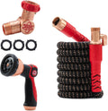 Pocket Hose Ballistic 50 FT Expandable Garden Hose w/Pocket Pivot Swivel Connector, Anti-Burst Sleeve Reinforced with Bulletproof Fiber, Lightweight