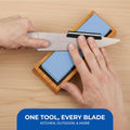 Sharp Pebble Premium Whetstone Knife Sharpening System, 1000/6000 Grit Whetstone Knife Sharpener & Honing Kit with Angle Guide & Non-Slip Bamboo Base