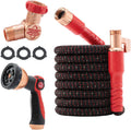 Pocket Hose Ballistic 50 FT Expandable Garden Hose w/Pocket Pivot Swivel Connector, Anti-Burst Sleeve Reinforced with Bulletproof Fiber, Lightweight