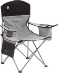 Camping Furniture, Coleman Portable Camping Chair with 4-Can Cooler, Cushioned Seat & Back with Side Pockets & Cup Holder, Carry Bag Included