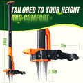Crywag Weed Puller Tool, Stand Up Weed Puller with 4-Claw Steel Head, 39" Retractable Handle & Easy-Eject Mechanism for Dandelions, Clover & More