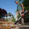 WORX 12 Amp Electric Leaf Blower, Turbine Blower for Lawn Care with 600 CFM & 2 Speed Control, Corded, WG520
