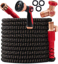 Pocket Hose Ballistic 50 FT Expandable Garden Hose w/Pocket Pivot Swivel Connector, Anti-Burst Sleeve Reinforced with Bulletproof Fiber, Lightweight