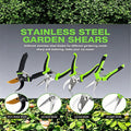 AudcaLight Garden Pruning Tool, 4-Pack Bypass Pruning Shears, Titanium Steel Blade, With Gardening Gloves, Shears Stainless