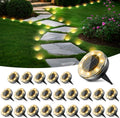 Peasur Solar Outdoor Lights, Mini Solar Ground Lights, 30 Pack Flat Solar Disc Lights Outdoor Waterproof