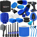 Qydipclin Car Cleaning Kit, 45Pcs Car Detailing Kit, Car Detailing Brush Set, Car Wash Cleaning Kit, Car Detailing Brushes