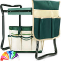 Garden Kneeler & Seat, KVR Upgraded Garden Kneeler and Seat with Thicken & Widen Soft Kneeling Pad