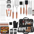 BBQ Grill Tool Set, Kaluns 35PC BBQ Grill Tools Set, Heavy Duty Stainless Steel Grill Accessories Kit with Case, Meat Thermometer, Injector