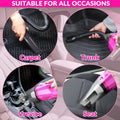 ThinkLearn Car Cleaning Kit, Car Corded Vacuum Detailing Kit Interior with High Power Handheld Vacuum, Including 7Pcs Detailing Brush Set
