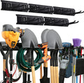 Garage Tool Organizer Wall Mount, 48 inches, Sturdy Storage Rack with Adjustable Hooks, Anti-Rust, Easy Installation, 300lbs Capacity