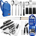 Freehiker Camping Cookware Set, Portable Camping Kitchen Utensil Set-27 Piece Cookware Kit