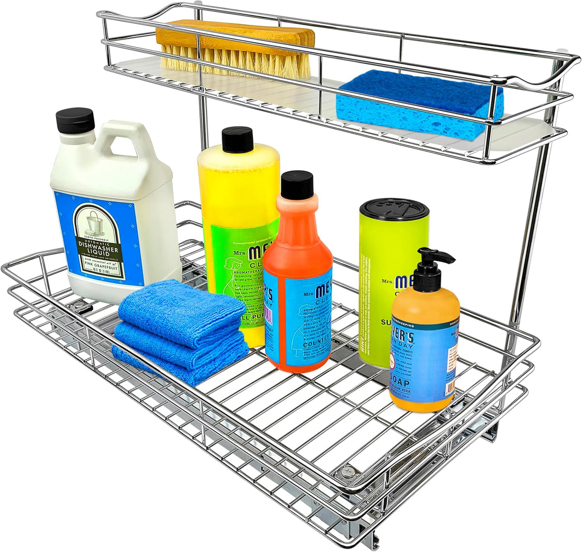 Home Storage Organizer, LYNK PROFESSIONAL® Pull Out Under Sink Kitchen Cabinet Organizer, 11.5 in. x 18 inch deep Drawer