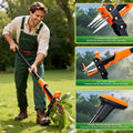 Crywag Weed Puller Tool, Stand Up Weed Puller with 4-Claw Steel Head, 39" Retractable Handle & Easy-Eject Mechanism for Dandelions, Clover & More
