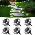 Peasur Solar Outdoor Lights, Mini Solar Ground Lights, 30 Pack Flat Solar Disc Lights Outdoor Waterproof