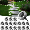 Peasur Solar Outdoor Lights, Mini Solar Ground Lights, 30 Pack Flat Solar Disc Lights Outdoor Waterproof