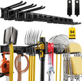 Garage Tool Organizer, 64" Garage Wall Tool Organizer, 900 Lbs Heavy Duty Steel Garden Tool Storage Rack & Garage Organization for Yard, Shed, Garage