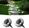 Peasur Solar Outdoor Lights, Mini Solar Ground Lights, 30 Pack Flat Solar Disc Lights Outdoor Waterproof