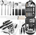 Freehiker Camping Cookware Set, Portable Camping Kitchen Utensil Set-27 Piece Cookware Kit