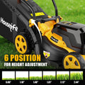 Houselife 40V Cordless Lawn Mower Compatible with Dewalt 2x20V MAX Battery, 14 Inch Electric Lawn Mower with 35L Grass Bag
