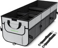 Simniam Large Trunk Organizer for Car, Foldable Multi Compartment Car Trunk Organizer with 2 Retractable Straps, Suitable for All Kinds of Cars, SUV