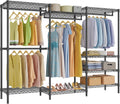 Portable Closet Organizer, VIPEK V5 Heavy Duty Clothes Rack, Portable Closet Wardrobe with 4 Hanging Rods & 8 Shelves