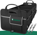 Tonmifr Car Trunk Organizer, Heavy-Duty Trunk Organizer & Multi-Compartment Storage Box for SUV/Sedan/Minivan, 600D Waterproof Oxford
