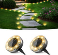 Peasur Solar Outdoor Lights, Mini Solar Ground Lights, 30 Pack Flat Solar Disc Lights Outdoor Waterproof