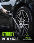 Garden Hose Nozzle, RAINPOINT Heavy Duty Fireman's Hose Nozzle, 7 Modes Water Hose Nozzle with Adjustable Flow Control