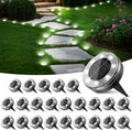 Peasur Solar Outdoor Lights, Mini Solar Ground Lights, 30 Pack Flat Solar Disc Lights Outdoor Waterproof