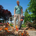 WORX 12 Amp Electric Leaf Blower, Turbine Blower for Lawn Care with 600 CFM & 2 Speed Control, Corded, WG520