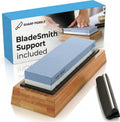 Sharp Pebble Premium Whetstone Knife Sharpening System, 1000/6000 Grit Whetstone Knife Sharpener & Honing Kit with Angle Guide & Non-Slip Bamboo Base