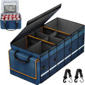 GDNasist Car Trunk Organizer and Storage with Lid & Removable Leakproof Cooler Bag, Car Accessories 6 Removable Dividers for Custom Space
