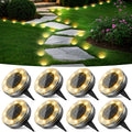 Peasur Solar Outdoor Lights, Mini Solar Ground Lights, 30 Pack Flat Solar Disc Lights Outdoor Waterproof