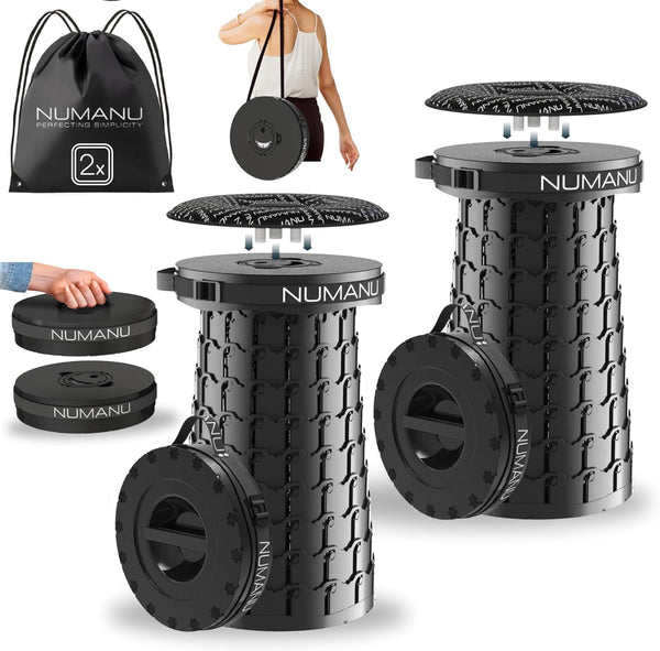 NUMANU Home & Garden Product, 2026 Upgraded XXL Collapsible Stool with Cushion & Bag, 1000lbs Max Weight