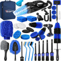 Qydipclin Car Cleaning Kit, 45Pcs Car Detailing Kit, Car Detailing Brush Set, Car Wash Cleaning Kit, Car Detailing Brushes