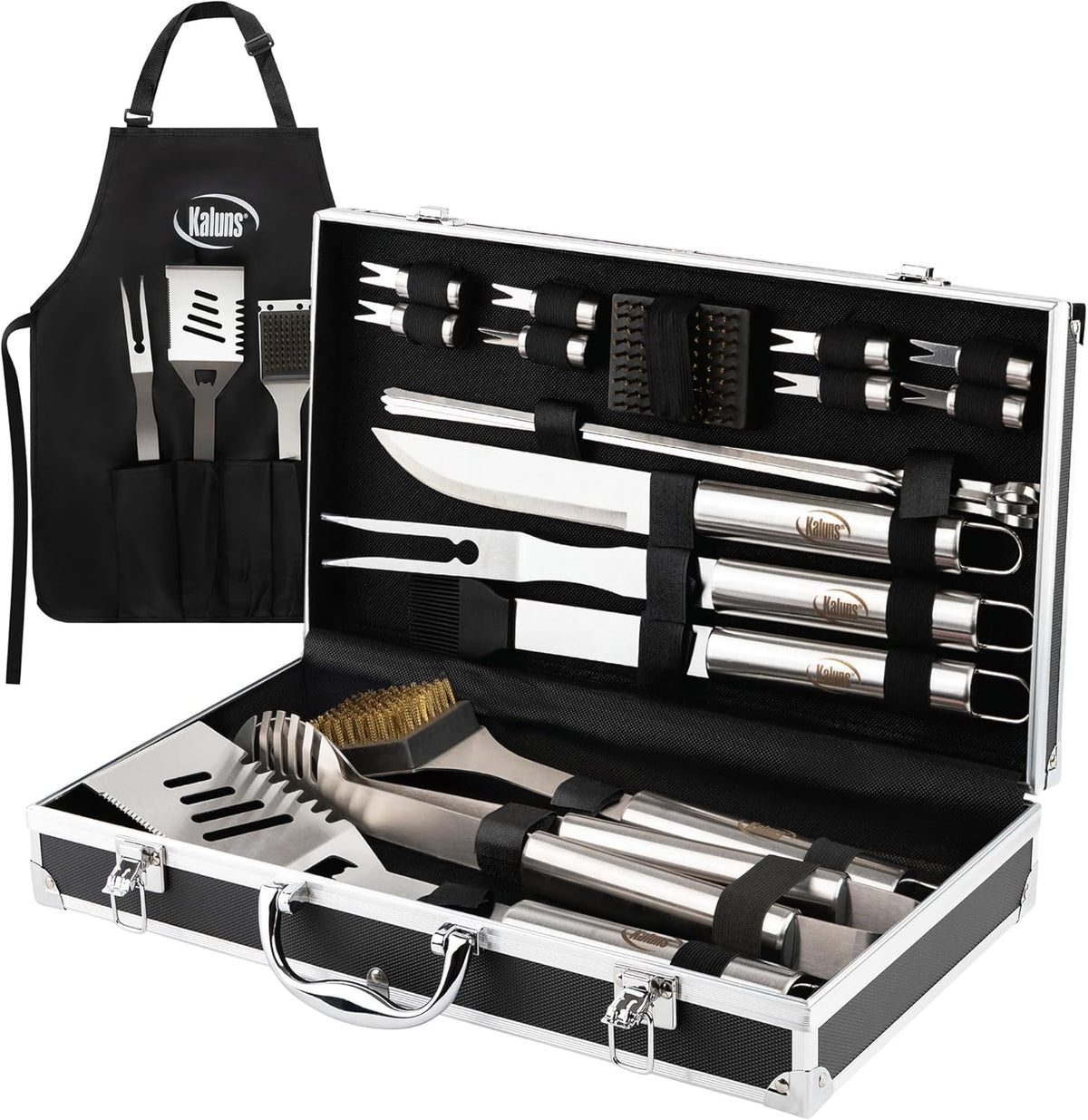 BBQ Grill Tool Set, Kaluns Grilling Accessories, Dad Gifts for Fathers Day, Mothers Day Grilling Gifts