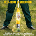 wevgbv Stand Up Weed Puller, Electric Weed Puller Tool Compatible with Dewalt 20V Max Battery, Stand-Up Weed Puller Tool 3-Claw Steel Head