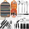 Freehiker Camping Cookware Set, Portable Camping Kitchen Utensil Set-27 Piece Cookware Kit
