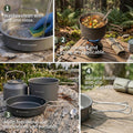 Dinithron 22-Piece Camping Cookware Set, Lightweight Non-Stick camping cooking set, Includes Large Pot, 1.6L Kettle