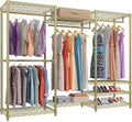 Portable Closet Organizer, VIPEK V5 Heavy Duty Clothes Rack, Portable Closet Wardrobe with 4 Hanging Rods & 8 Shelves