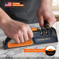 Sharp Pebble 5 Precision Adjust Knife Sharpener- 3-Stage Premium Kitchen Knife Sharpener to Repair, Restore & Polish Blades by Sharp Pebble
