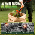 Crywag Weed Puller Tool, Stand Up Weed Puller with 4-Claw Steel Head, 39" Retractable Handle & Easy-Eject Mechanism for Dandelions, Clover & More
