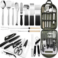 Freehiker Camping Cookware Set, Portable Camping Kitchen Utensil Set-27 Piece Cookware Kit