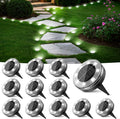 Peasur Solar Outdoor Lights, Mini Solar Ground Lights, 30 Pack Flat Solar Disc Lights Outdoor Waterproof